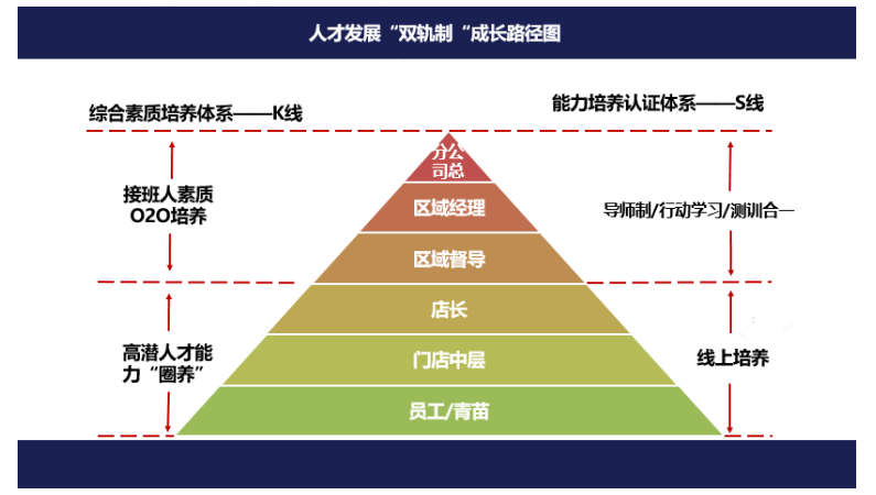 还在行业内率先推出"测训结合,双线培养"的办学思路,实现人才管理升级